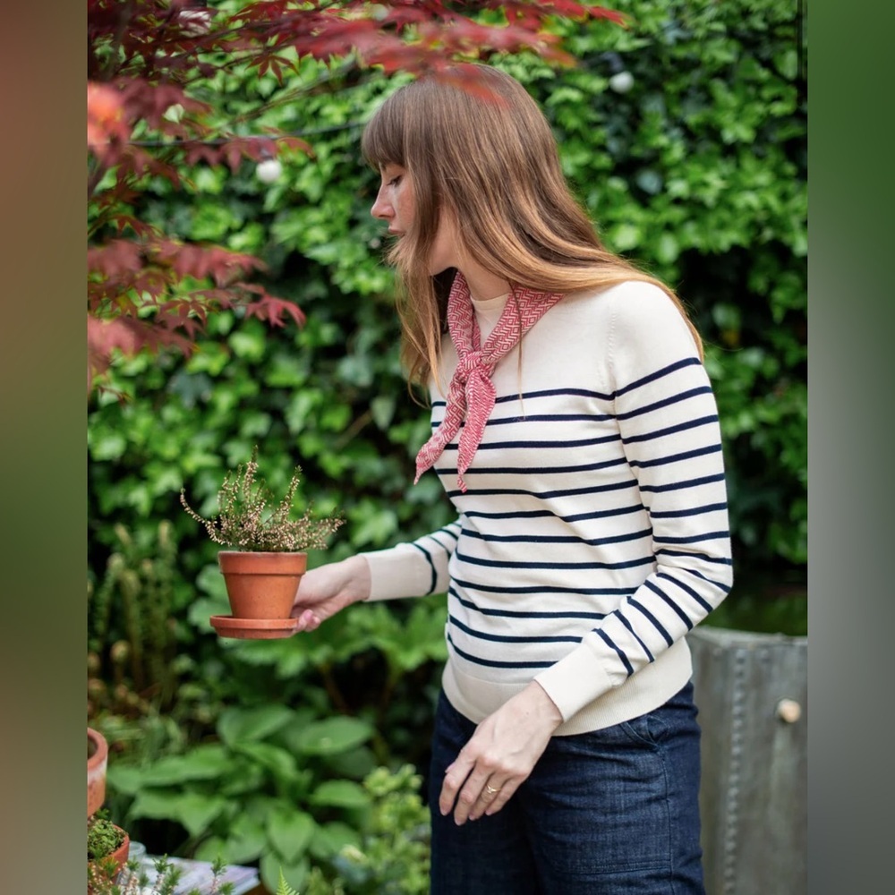Paul James WOMENS ULTRA FINE COTTON BRETON CREW NECK JUMPER